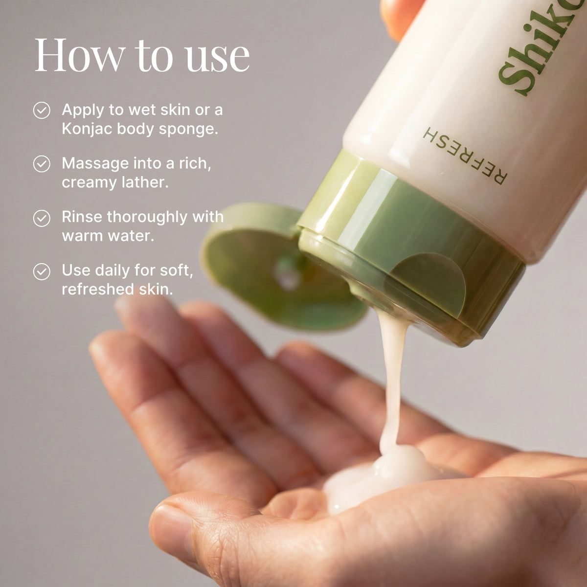 Shower with Matcha