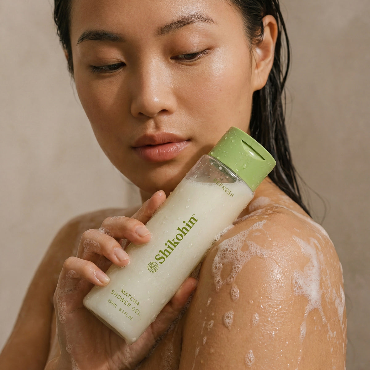 Shower with Matcha