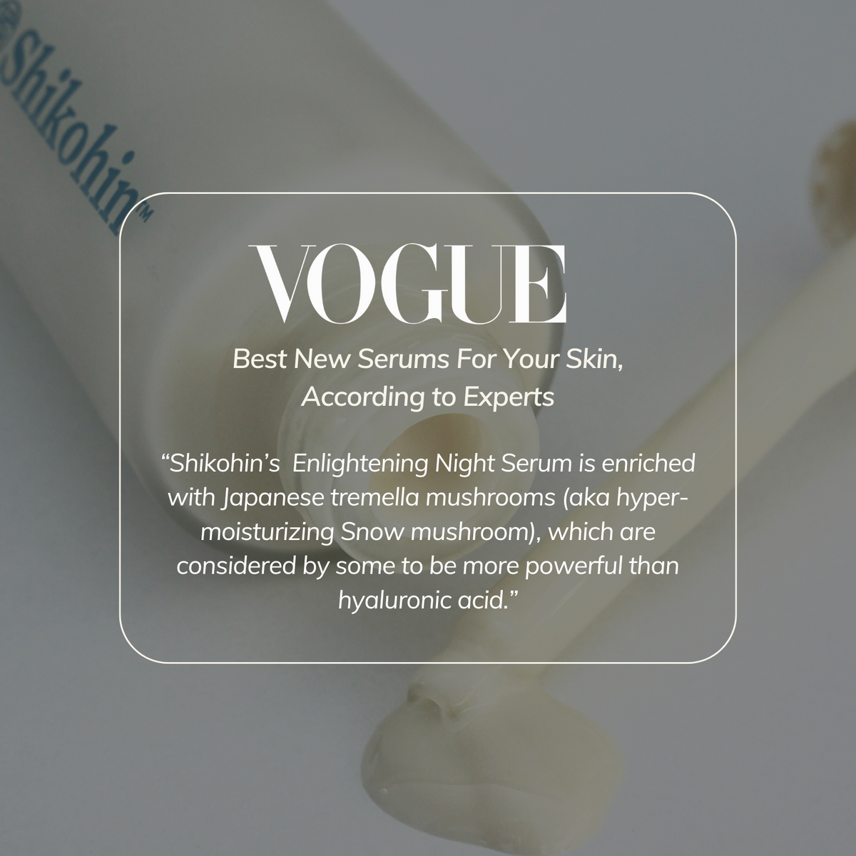 Enlightening &quot;Elixir&quot; Night Serum