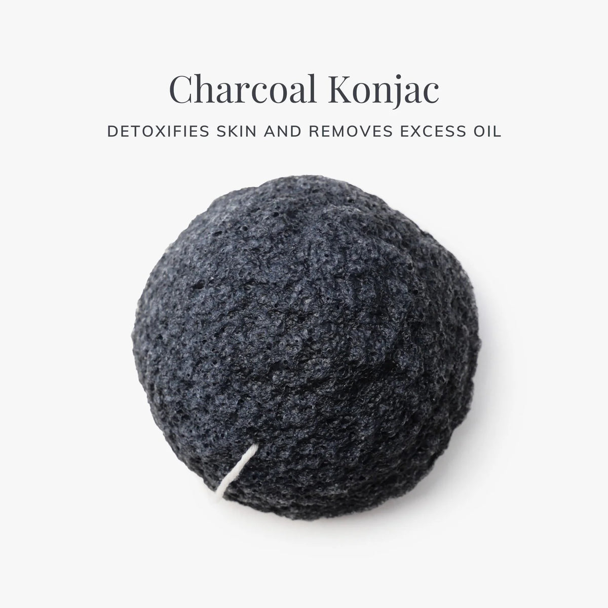 Konjac Mochi Trio  Shikohin Charcoal  