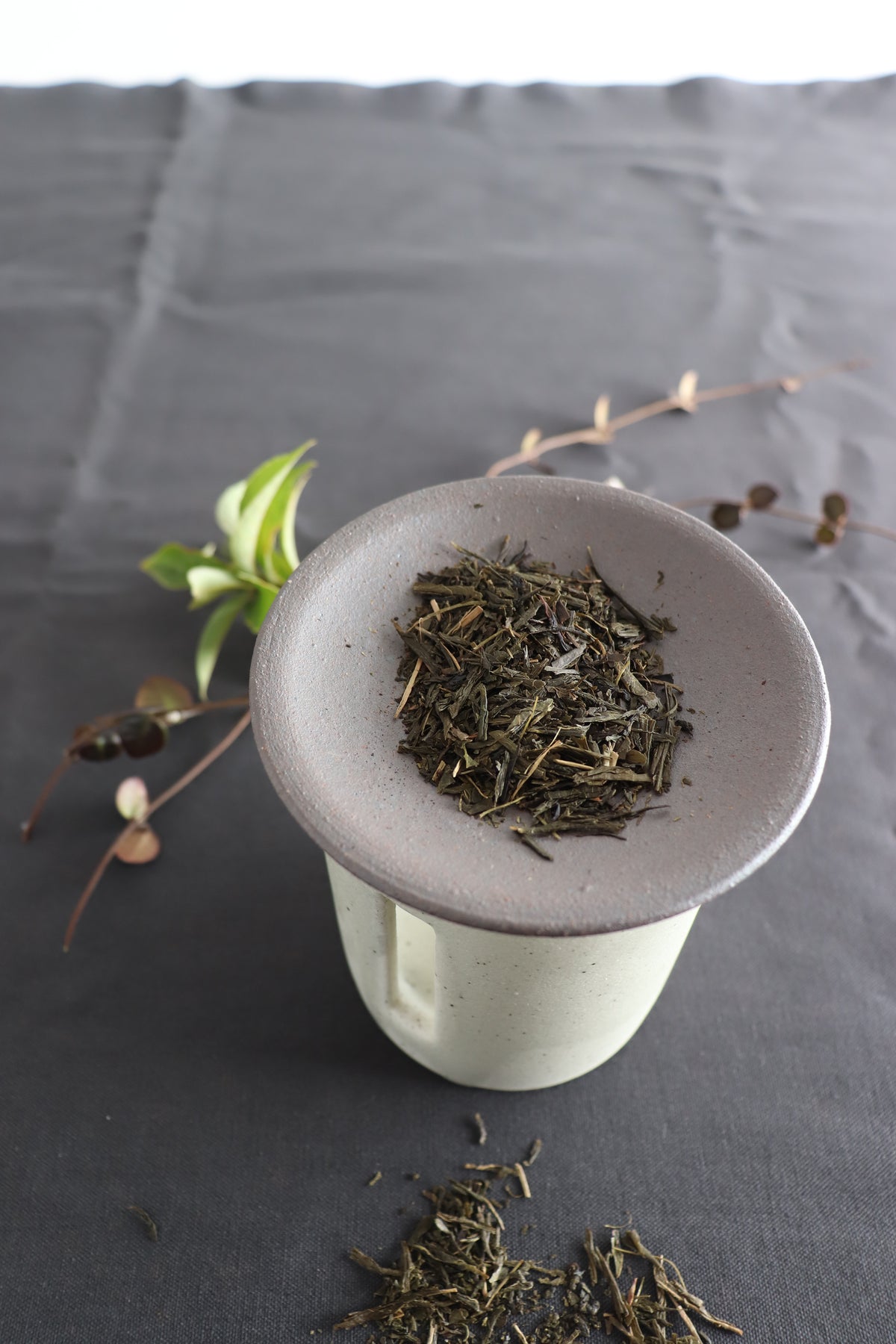 Tea Incense Burner Cream