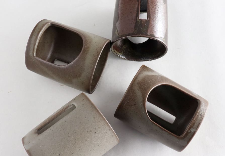 Tea Incense Burner Dark Brown