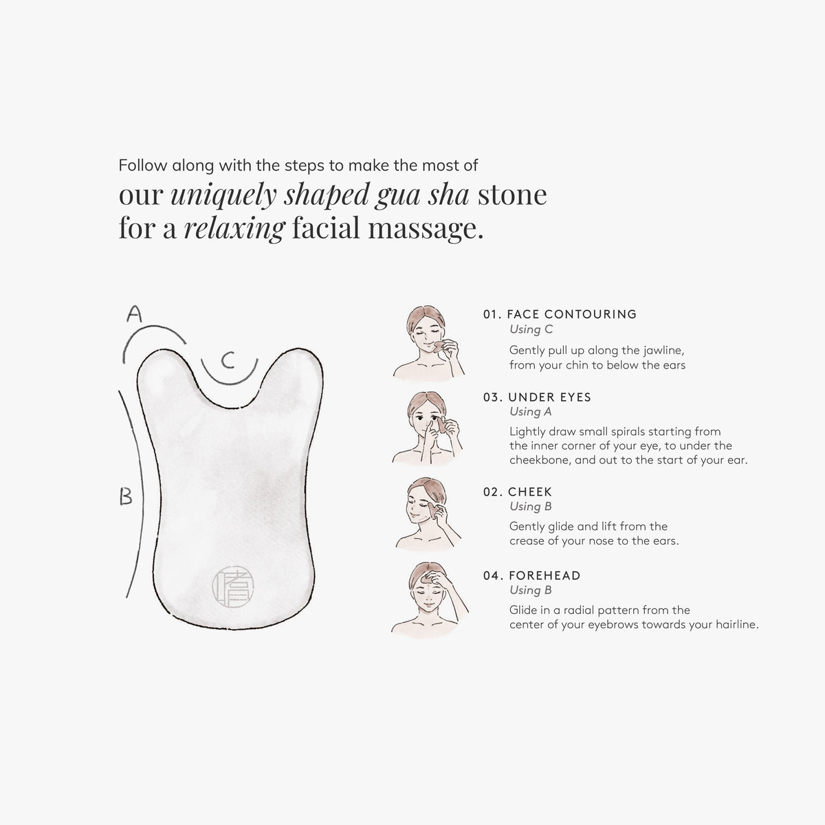 Ceramic Gua Sha Personal Care Shikohin   